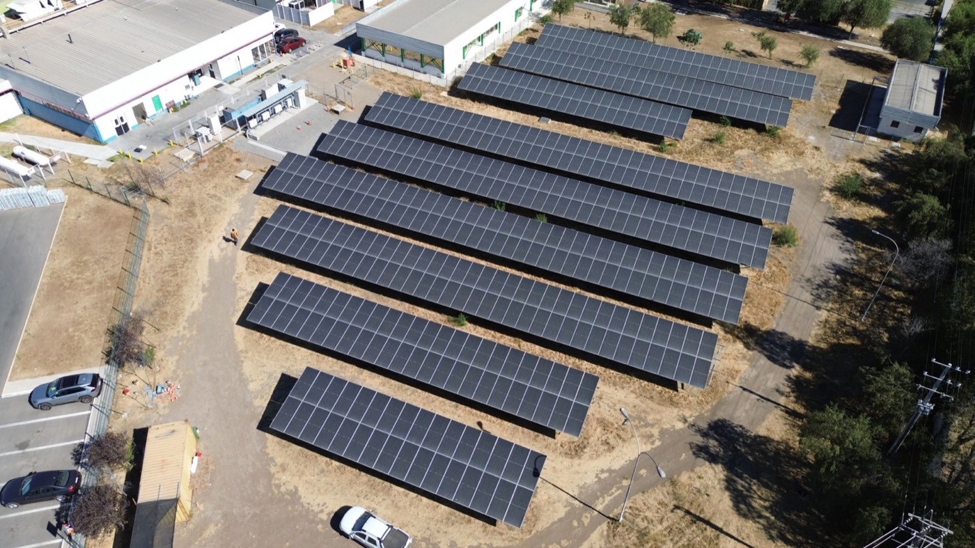 Planta solar construida y operada por Solarity en Chile